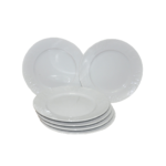 Assiette plate en porcelaine